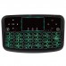 A36 Wireless Mini Air Mouse Flat Touch Pad Colorful Backlight Keyboard