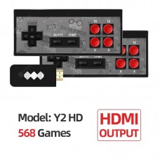 Data Frog USB Wireless Handheld TV Video Game Console Build In 1400 NES classic 8 Bit Game mini Console Dual Gamepad HDMI Output