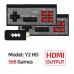 Data Frog USB Wireless Handheld TV Video Game Console Build In 1400 NES classic 8 Bit Game mini Console Dual Gamepad HDMI Output