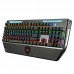 Colorful True Mechanical Touch Keyboard USB Wired Metal Panel Gaming Keyboard 26 Keys without Punch