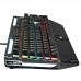 Colorful True Mechanical Touch Keyboard USB Wired Metal Panel Gaming Keyboard 26 Keys without Punch