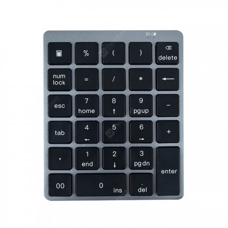 N960 Mini Wireless 28-key Numeric Keyboard Office Aluminum Bluetooth Wireless Charging Numeric Keypad