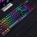 T-wolf T20 Wired Membrane Keyboard Computer Colorful Backlight