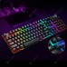 T-wolf T20 Wired Membrane Keyboard Computer Colorful Backlight