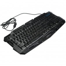 Tri-Color Backlit Computer Gaming USB Powered Full N-Key Game Keyboard