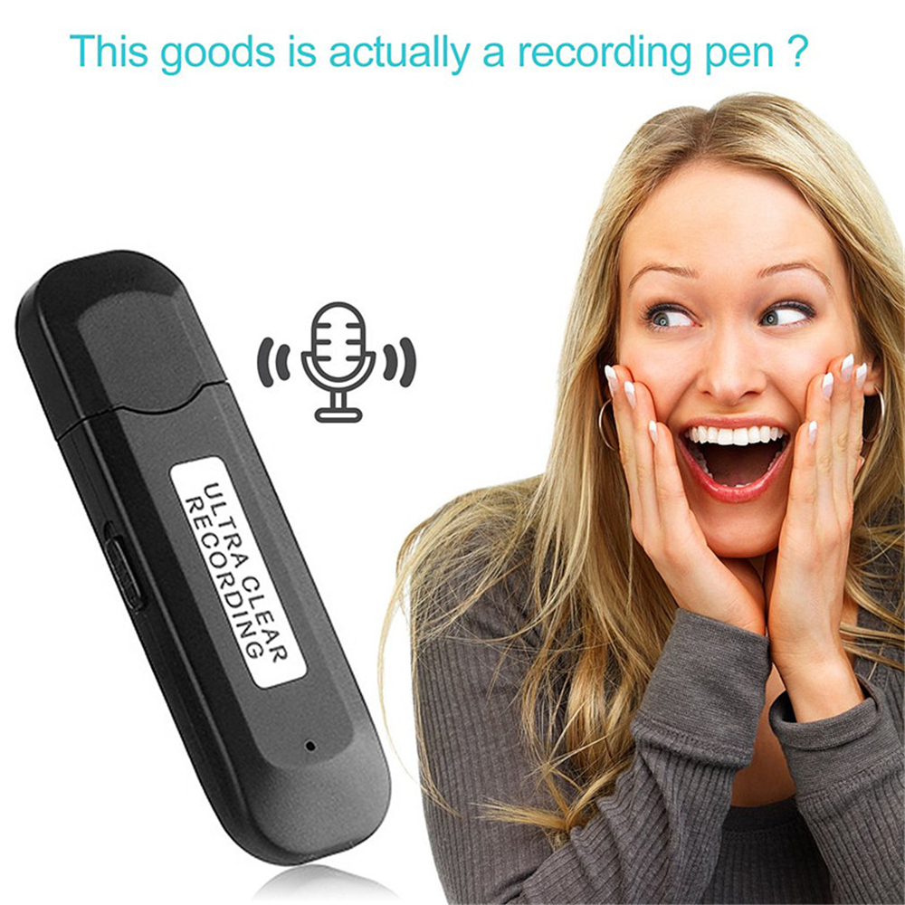 16G Recording Pen SK 828 Multifunctional Small Size Recorder Portable- Black 16GB