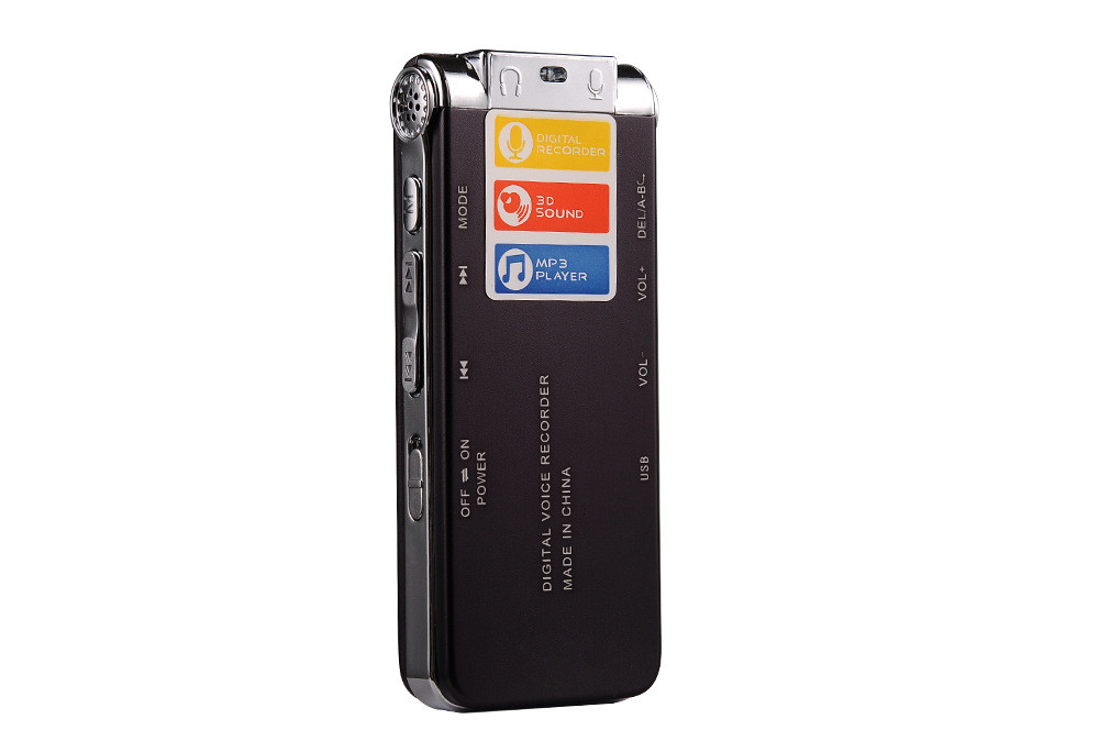 N28 Recorder Professional Hd Intelligent Digital Recorder MP3 Player- Silver 1+8GB