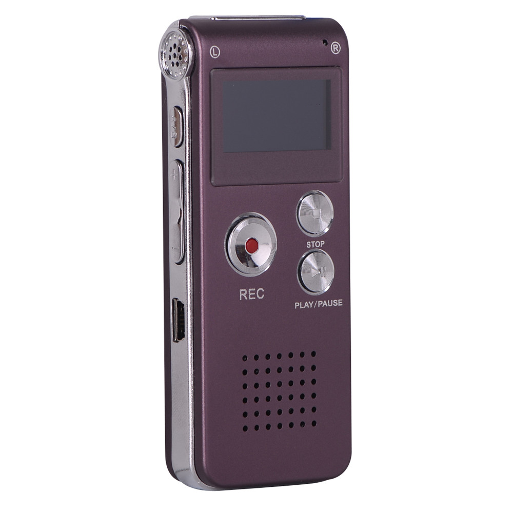 N28 Recorder Professional Hd Intelligent Digital Recorder MP3 Player- Silver 1+8GB