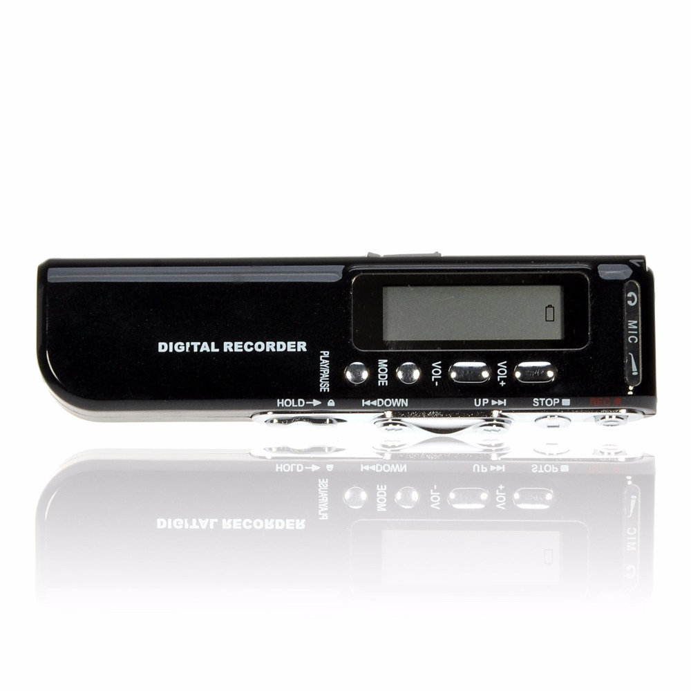 8 G USB Hd Audio Digital Audio Recorder Mp3 Battery- Black 4G