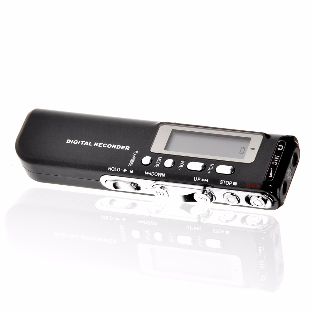 8 G USB Hd Audio Digital Audio Recorder Mp3 Battery- Black 4G