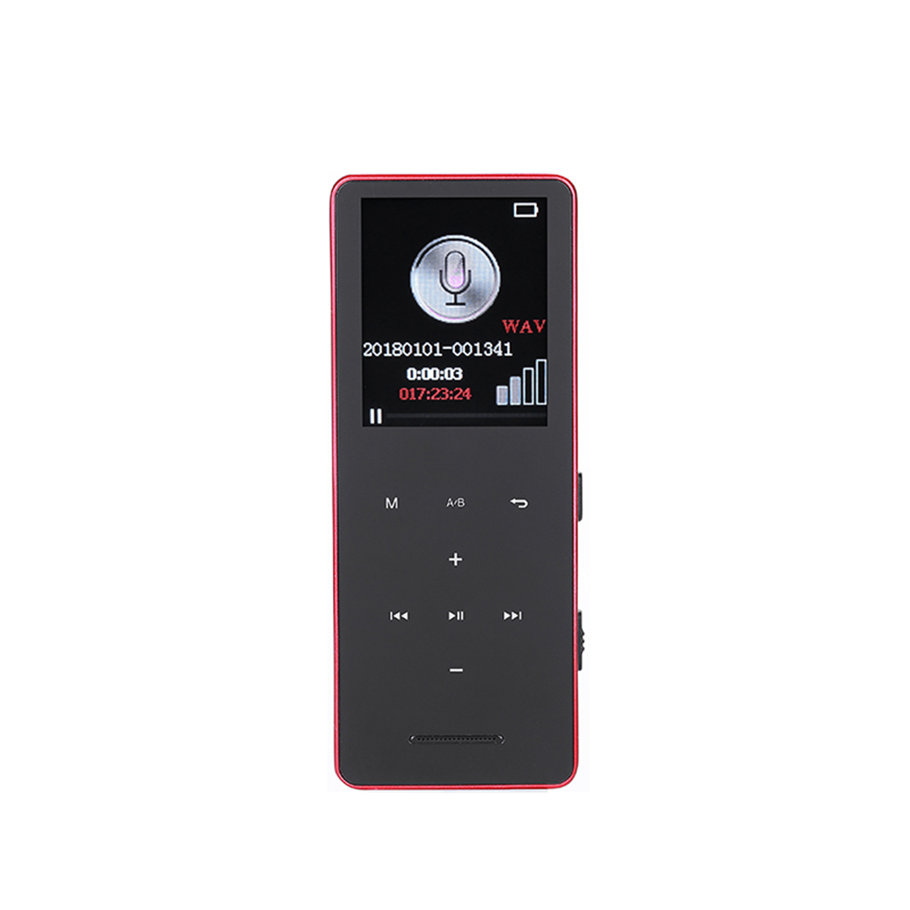 Bluetooth HIFI Player MP3 MP4 Hd Condition Touch Screen Recorder Recorder- Black 1+8GB