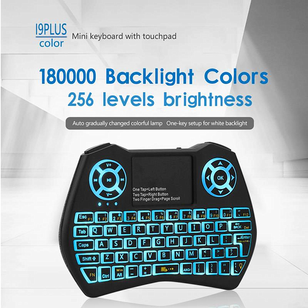 Wireless Keyboard Support Multilingual Flying Squirrels Mini Seven Dazzle Colour - Black