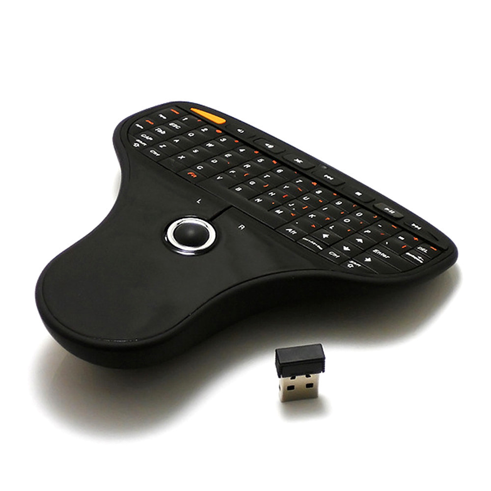 Flying Squirrels and Gyroscope Wireless 2.4G Wireless Remote Control 3D Mouse- Black