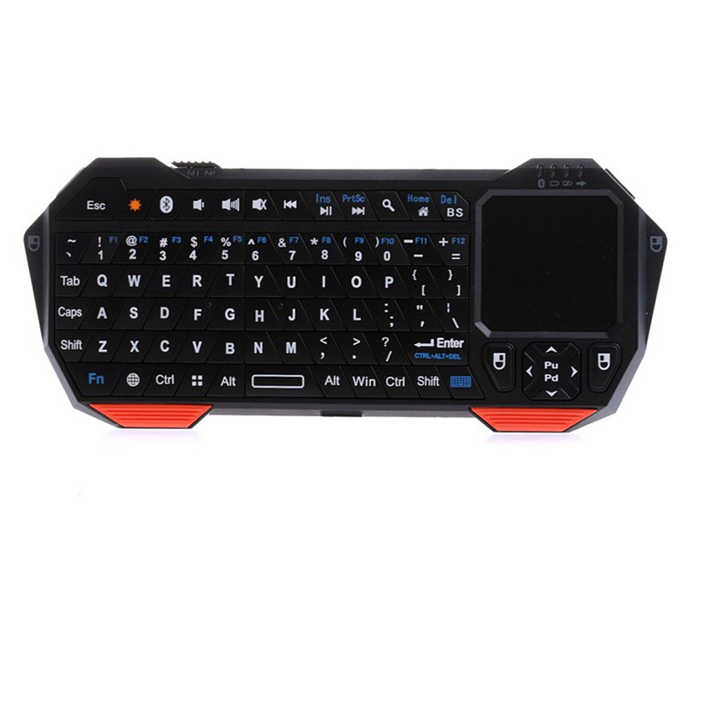 Wireless Bluetooth Air Flying Squirrels Backlight Touch The Mini Game Keyboard- Black