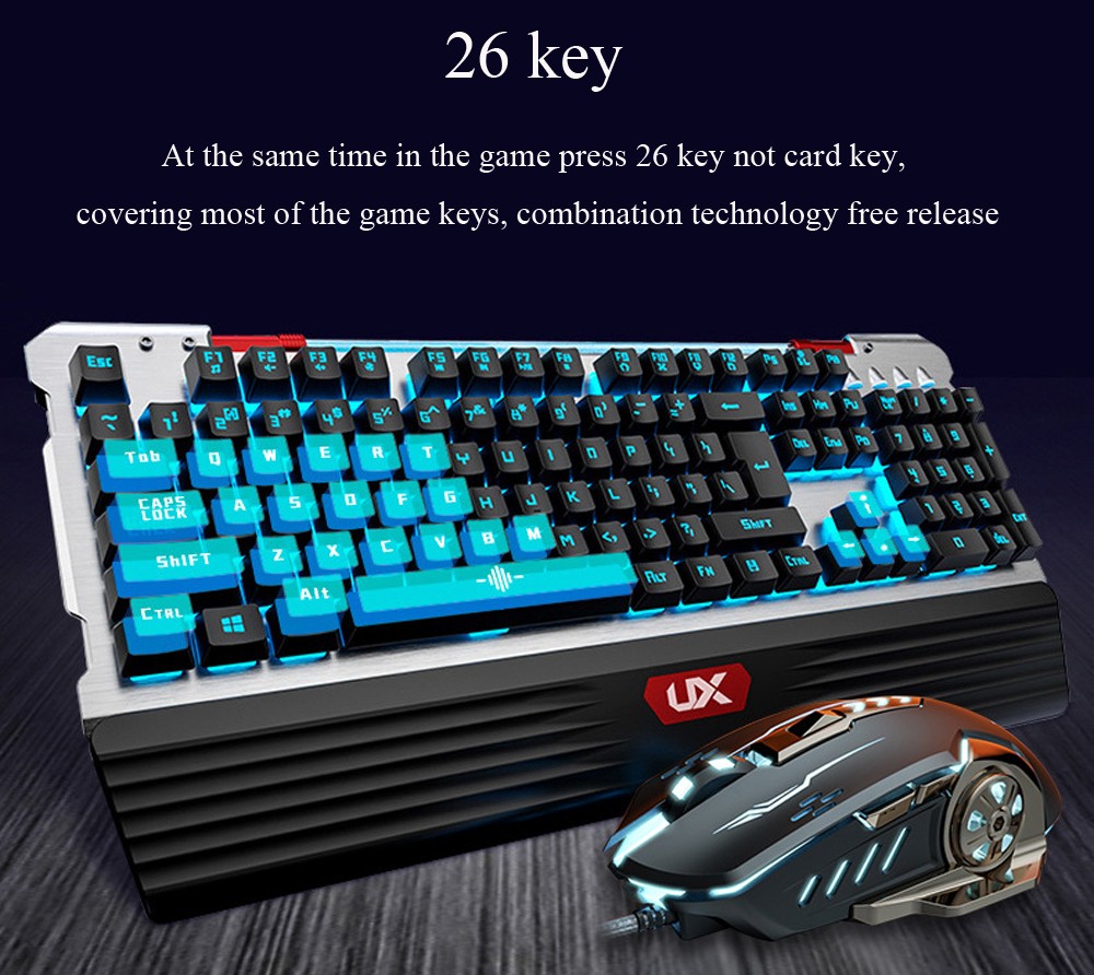 001-K50 Water-tubing Luminescence Cable Real Machinery Game Keyboard - Black Keyboard