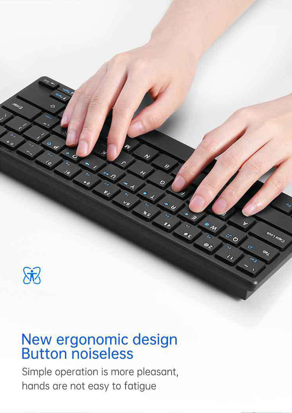 Wireless Keyboard and Mouse Set - Black