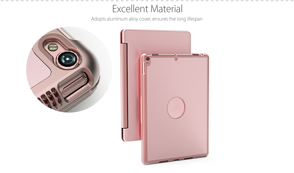 Tablet Holder with Colorful Backlight- Rose Gold