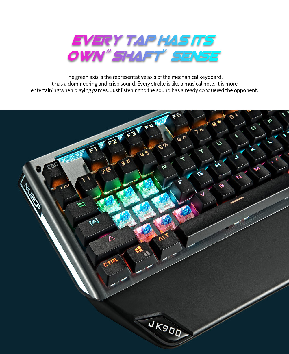 Professional Gaming Mechanical Keyboard Every tap has its own 